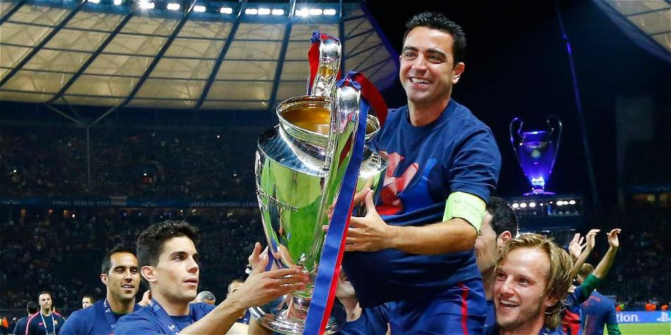 Xavi Hernández, leyenda de Barcelona.