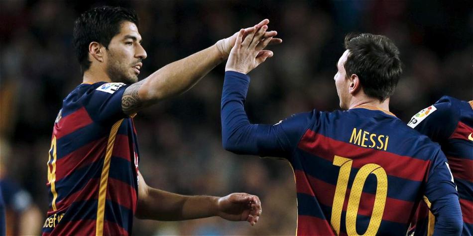 Messi y Suárez, figuras en el partido contra celta.