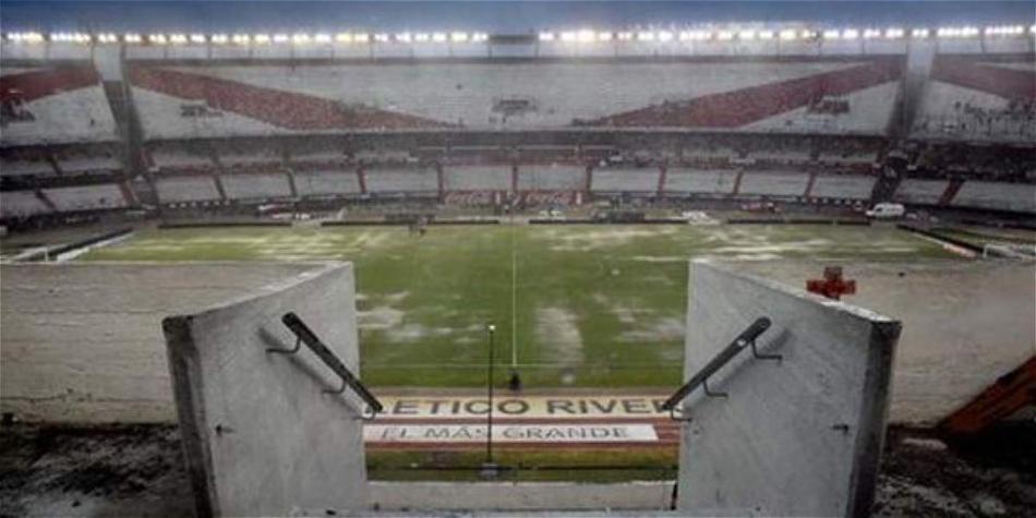 Así se veía el estadio Monumental.