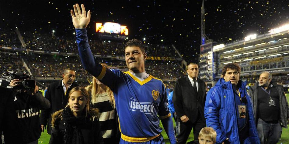 El excentrocampista argentino, Sebastián Battaglia, máximo ganador de títulos en la historia del Boca Juniors.