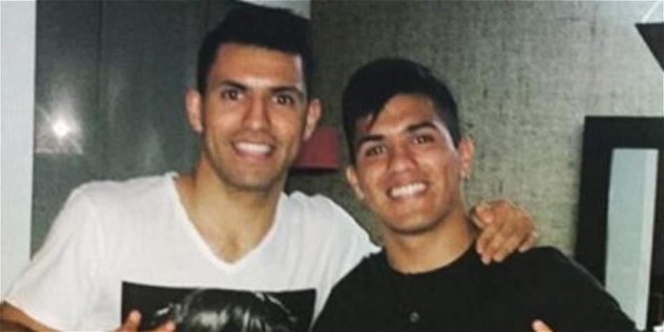 Gaston del Castillo (der.) junto a su hermano Sergio Agüero.
