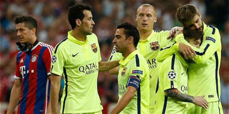 Barcelona celebró frente al Bayern