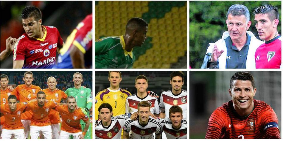 Partidos donde juegan equipos o futbolistas colombianos; así como los duelos de las selecciones del mundo.
