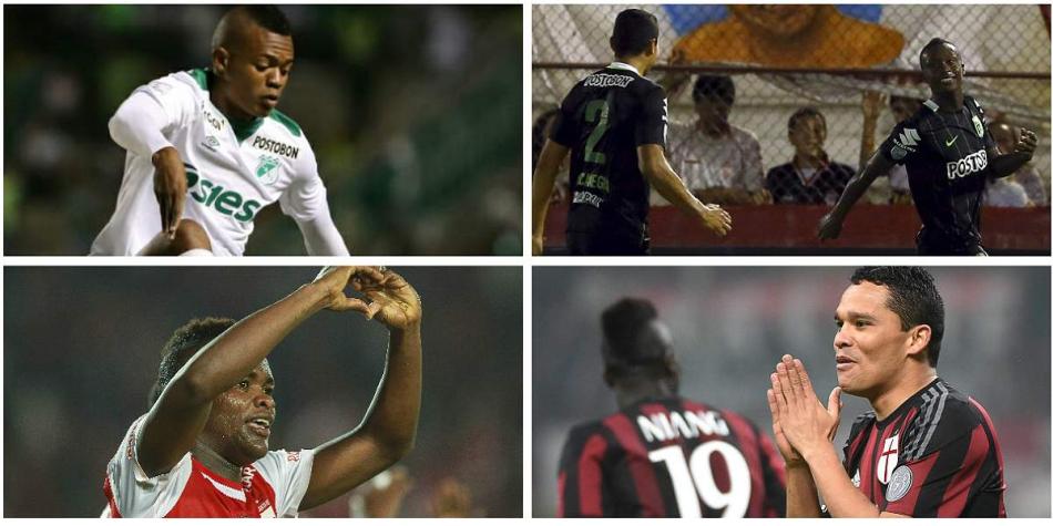 Equipos y jugadores colombianos en el exterior, así como la Copa de nuestro país.