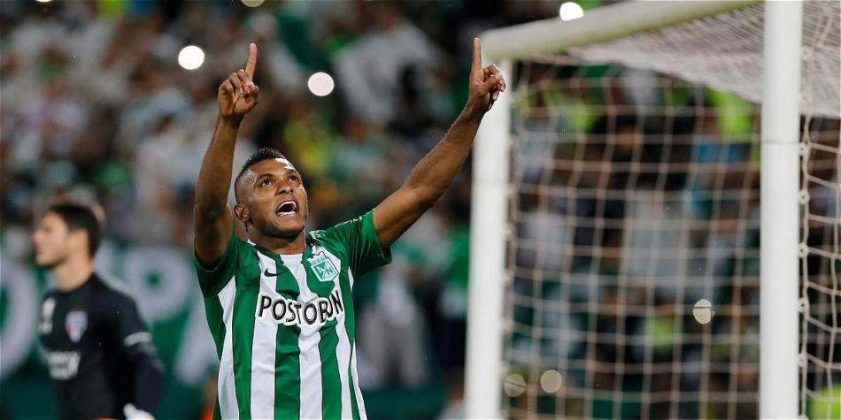 Miguel Ángel Borja fue el gran protagonista en la semifinal contra Sao Paulo.