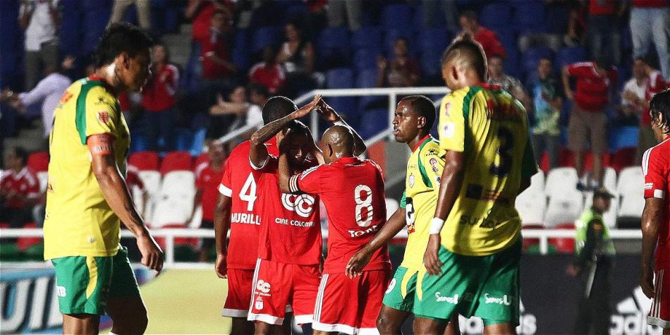 Yesus Cabrera, celebró tímidamente su gol. No había motivos para festejar.