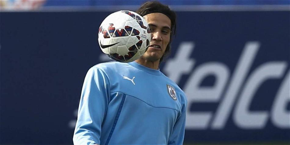 Edinson Cavani, delantero de la selección de Uruguay.