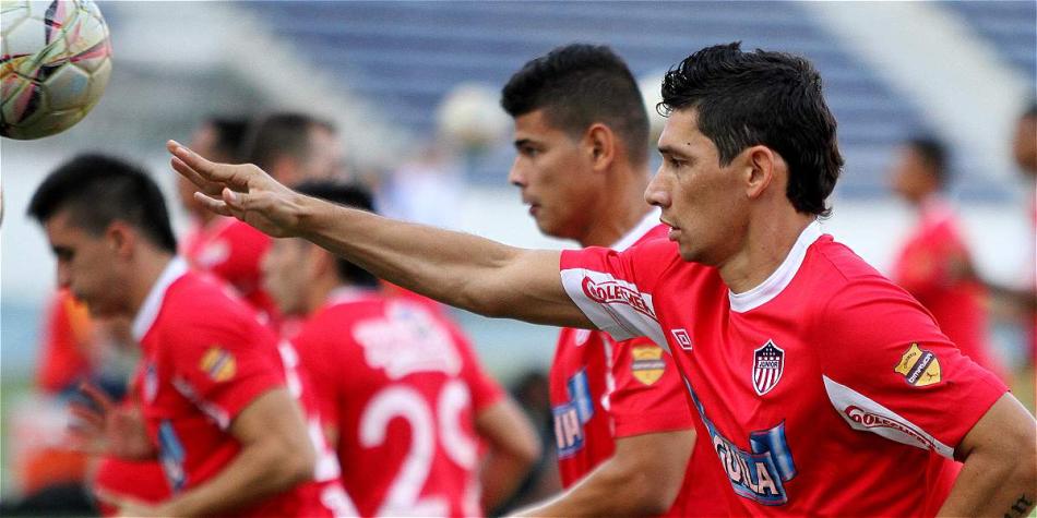 Junior, de Barranquilla, en sesión de entrenamiento previo al partido contra Independiente Medellín.