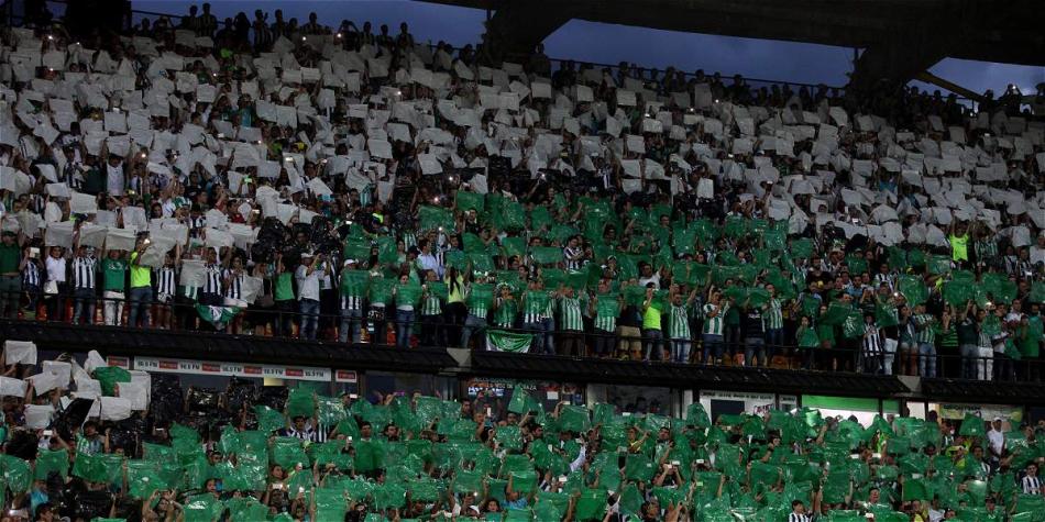 La hermosa salida de la afición 'verdolaga', algo para destacar en la gran final.