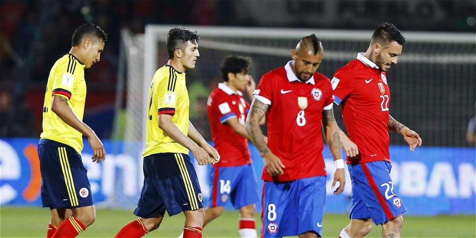 Chile empató 1-1 con Colombia, en juego de la tercera fecha de las Eliminatorias.
