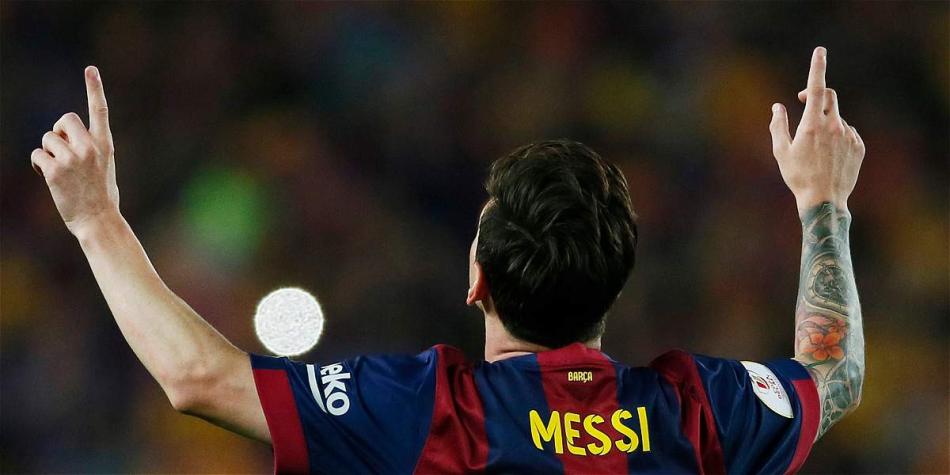 El delantero argentino Lionel Messi