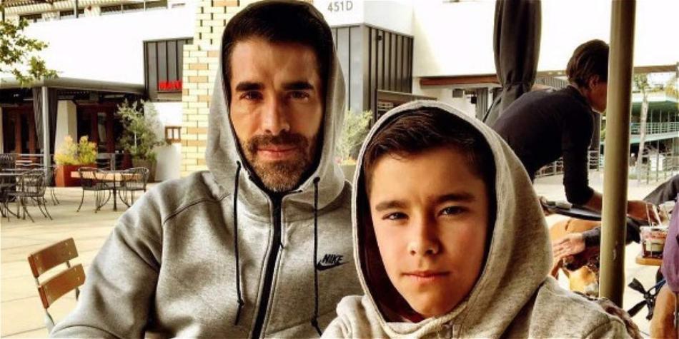 Juan Pablo Ángel y Tomás, padre e hijo.