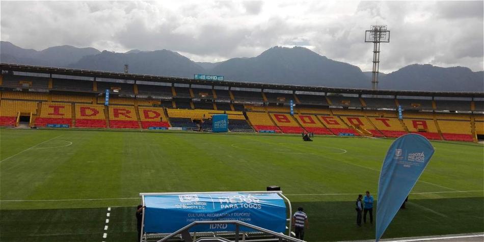El escenario capitalino está listo para recibir el partido entre Millonarios y Medellín.