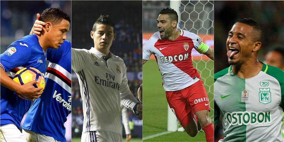 Los jugadores colombianos se reportaron con gol este fin de semana.