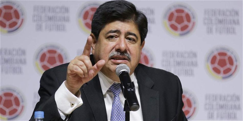 Luis Bedoya, presidente de la Federación Colombiana de Fútbol.
