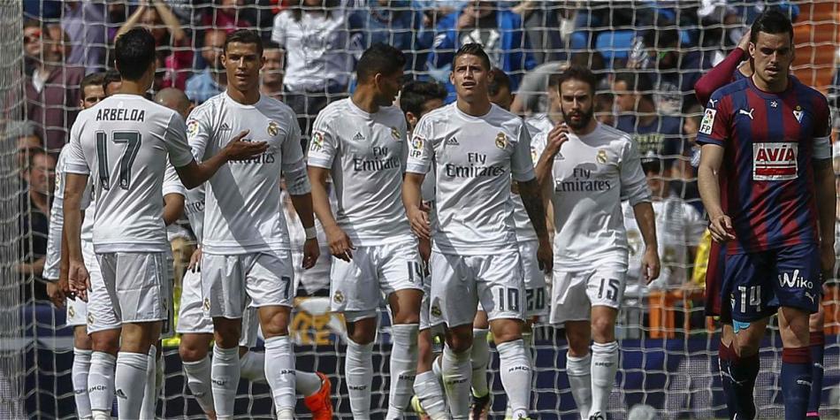 Real Madrid goleó a Eibar en la fecha número 32 de la Liga española.