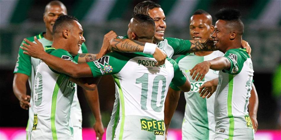 Dayro Moreno y Mateus Uribe repitieron gol en el conjunto 'verdolaga'.