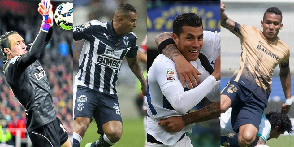 Algunos de los futbolistas colombianos que tuvieron minutos este fin de semana.