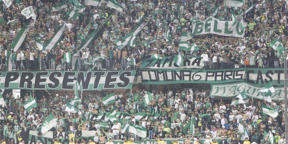 Los hinchas de Nacional han viajado en masa para acompañar al equipo en los partidos de Libertadores.