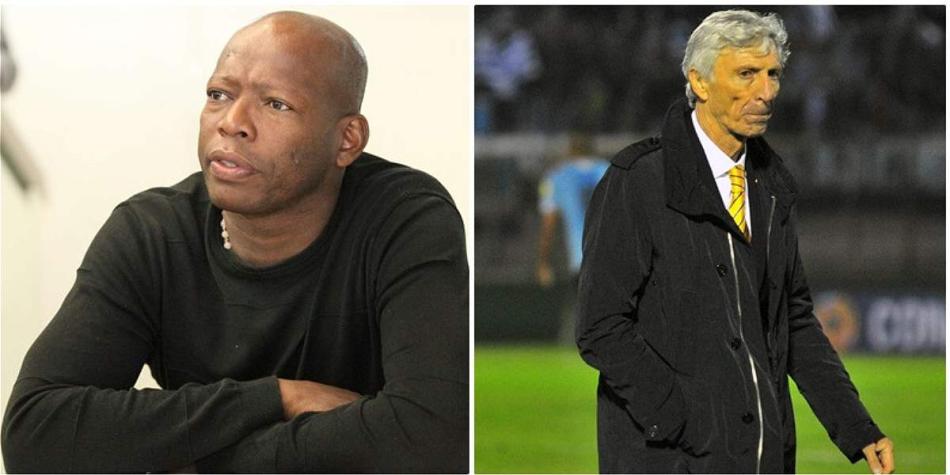 Faustino Asprilla (izq.), exdelantero de la Selección Colombia. José Pékerman (der.), entrenador de la 'tricolor'.