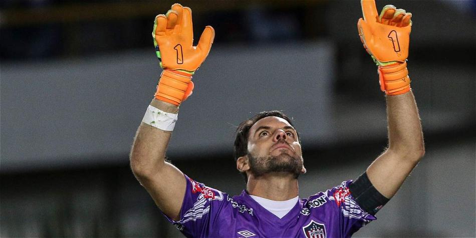 Sebastián Viera, arquero del Junior de Barranquilla.
