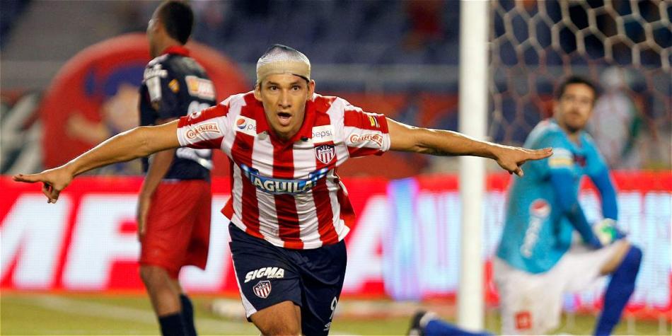Roberto Ovelar marcó siete goles en su primer semestre con la camiseta de Junior.