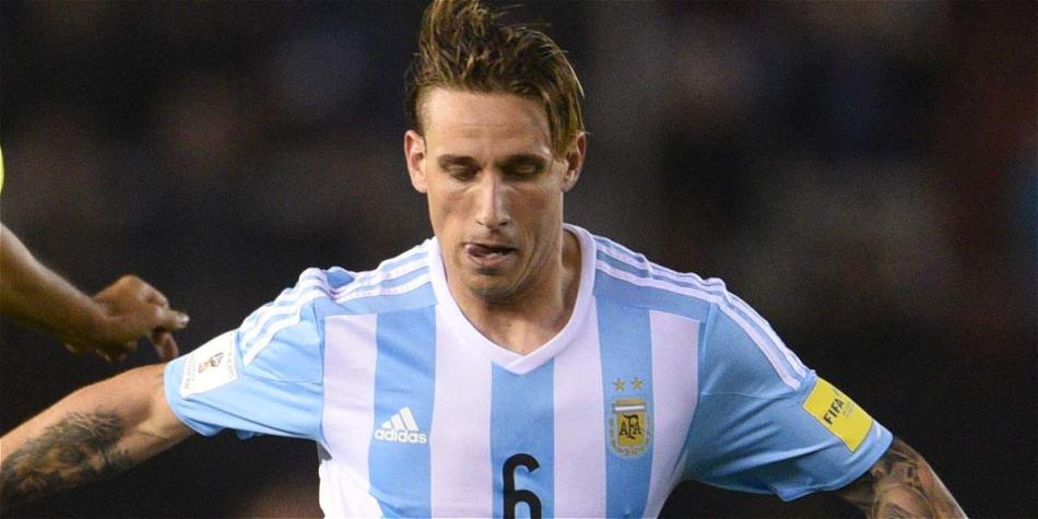 Lucas Biglia, centrocampista de la selección de Argentina.