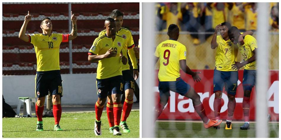 Selección Colombia tiene 7 puntos en la Eliminatoria y Ecuador 13.