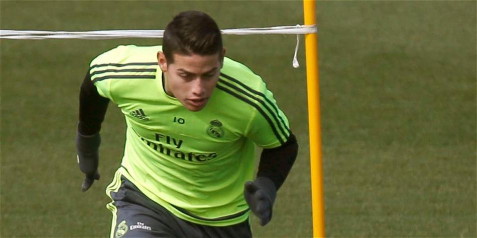 James Rodríguez, volante colombiano que milita en el Real Madrid.