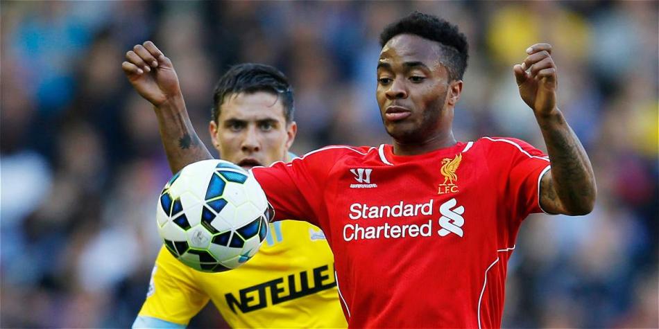 Sterling en partido frente al Crystal Palace