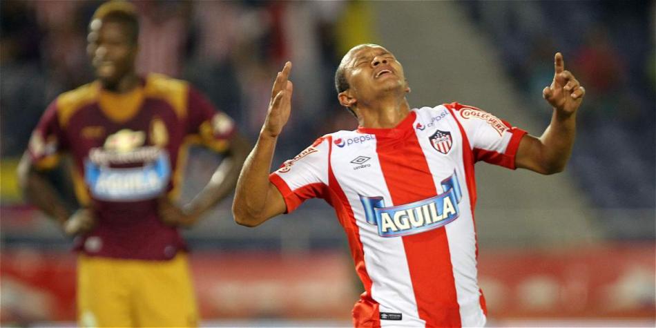 Juan David Pérez marcó uno de los goles de Junior frente al Tolima.