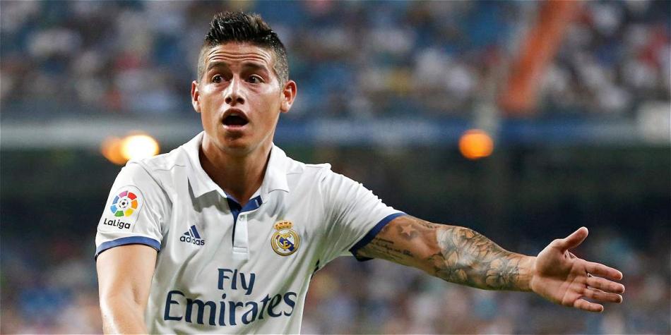 James Rodríguez iniciará el año como titular con Real Madrid.