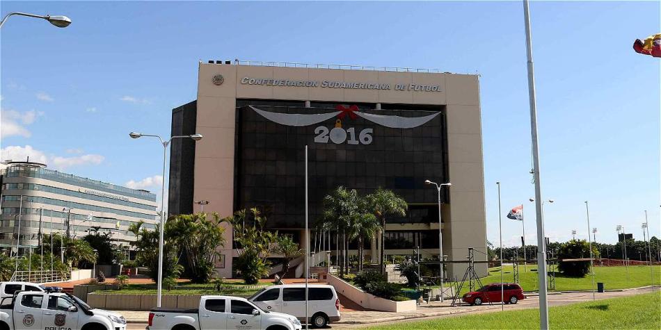 Sede de la Conmebol, ubicada en Luque, Paraguay.