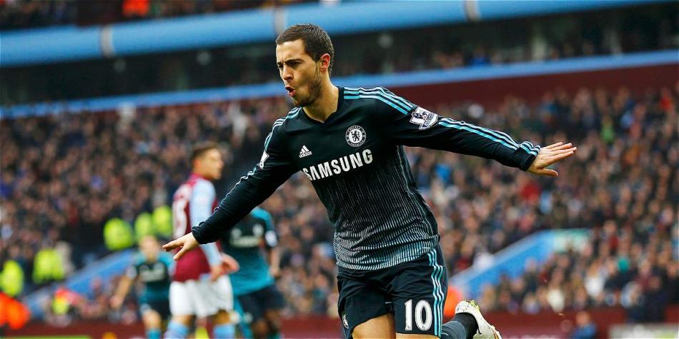 Eden Hazard, una de las figuras del Chelsea de Inglaterra.