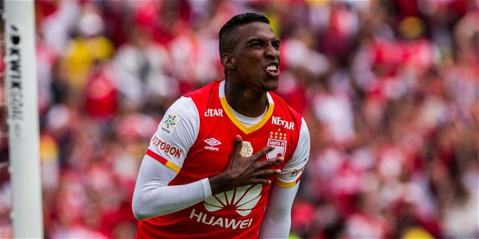 Johan Arango anotó su primer gol con Santa Fe.