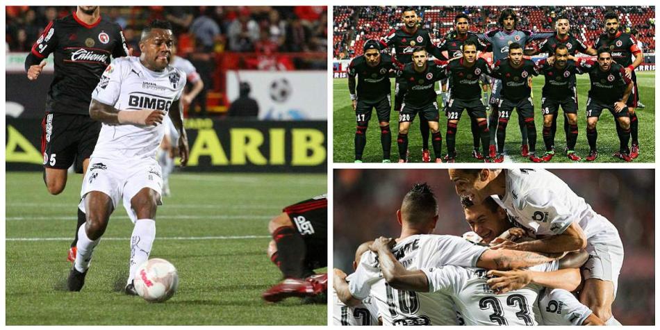 Pabón, Moreno y Cardona, figuras en el Tijuana 1-2 Monterrey.