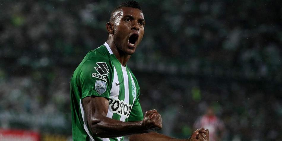 Miguel Borja, delantero de Atlético Nacional.