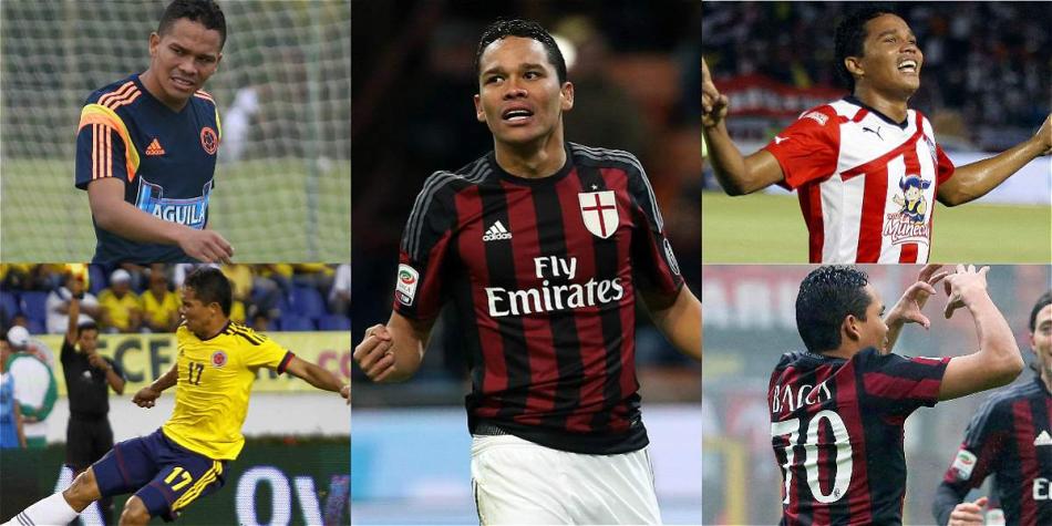 Algunas fotos de Carlos Bacca, delantero de Milan, de Italia, y de la Selección Colombia.