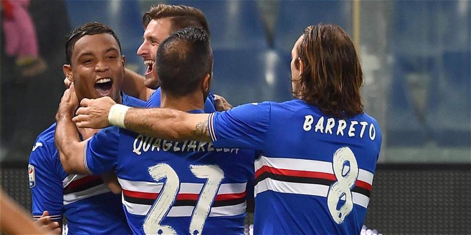 Sampdoria llegó a 14 puntos en la Serie A.
