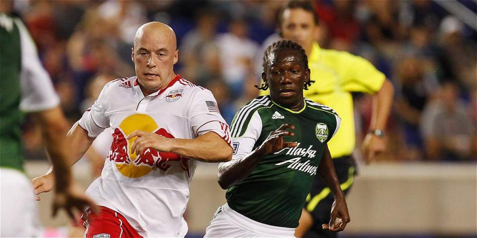Diego Chará, jugador colombiano del Timbers de Portland, de Estados Unidos.