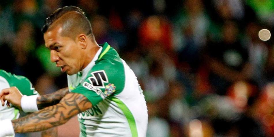 Dayro Moreno, delantero de Atlético Nacional.