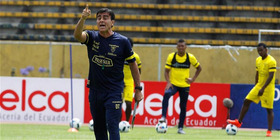 Gustavo Quinteros, entrenador de la selección de Ecuador.