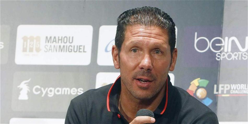 Diego Pablo Simeone, entrenador del Atlético de Madrid.
