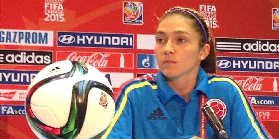 Natalia Gaitán, la capitana de la Selección Colombia. EFE