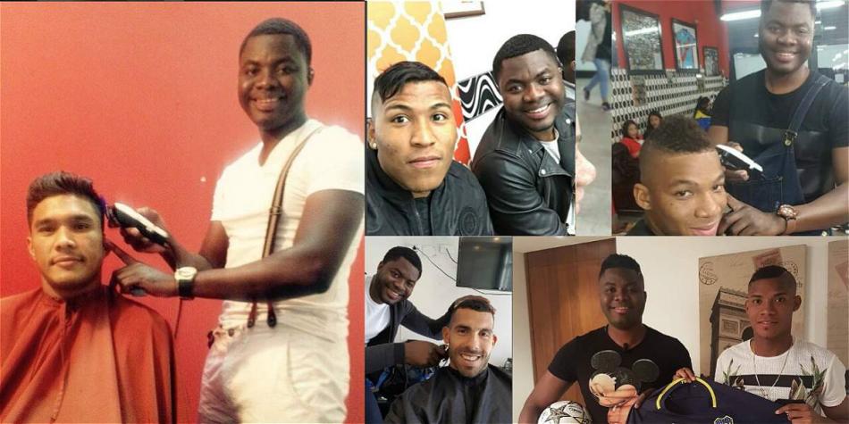 Con su carisma, ha cautivado a los jugadores y se ha convertido en su peluquero preferido.