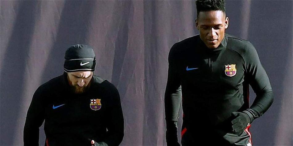 Junto a Messi, el colombiano busca un espacio entre los titulares del Barcelona.