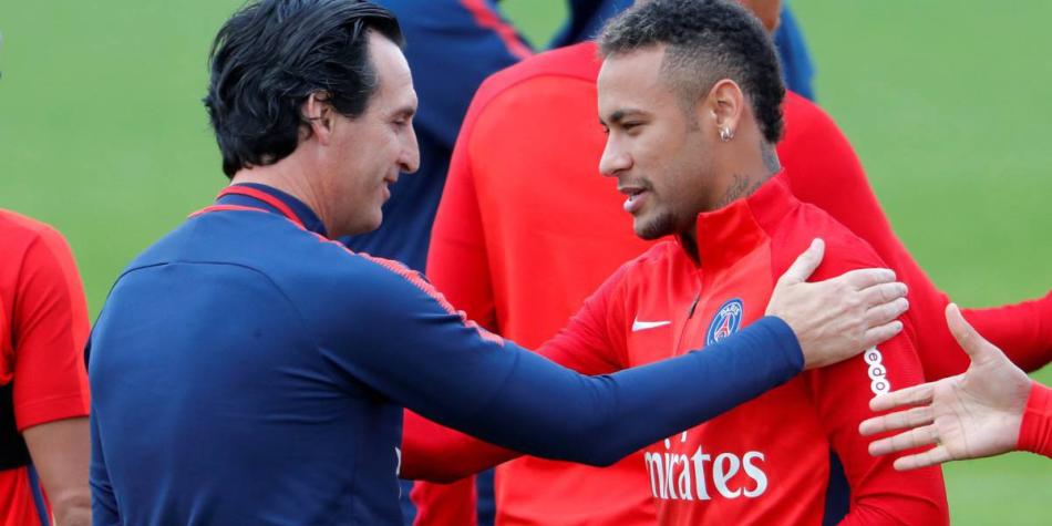 Emery y Neymar