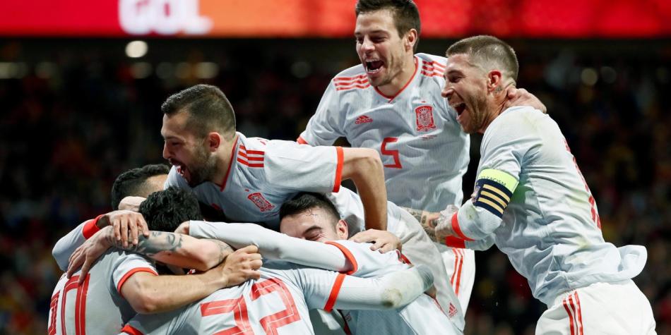 España goleó a Argentina