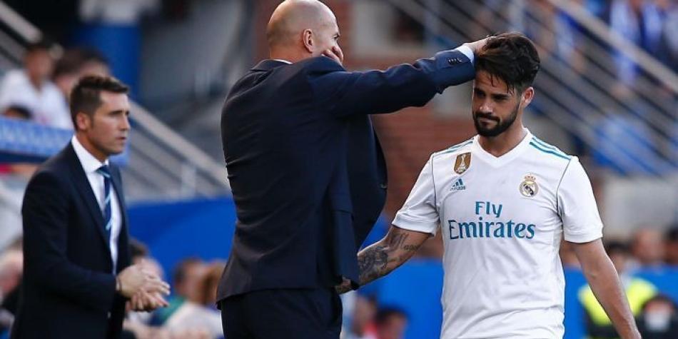 Zinedine Zidane Isco Real Madrid