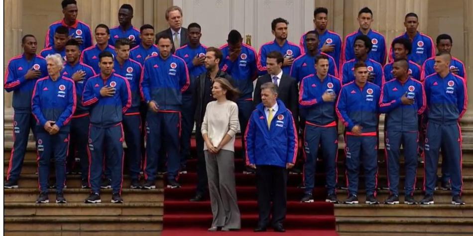 Selección Colombia en Casa de Nariño